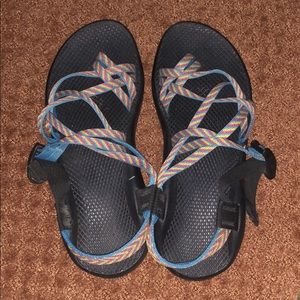 Chaco Shoes - Double Strap Colorful Striped Chacos Chaco Shoes - Double Strap Colorful Striped Chacos